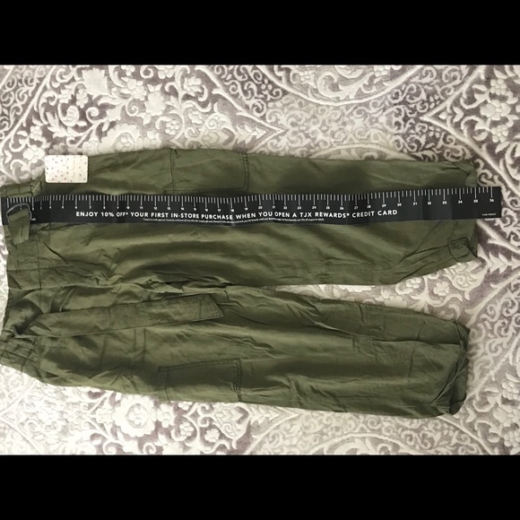 NWT Free People Cargo Pant in Military Green - Picture 7 of 8